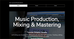 Desktop Screenshot of jonlewisproductions.com